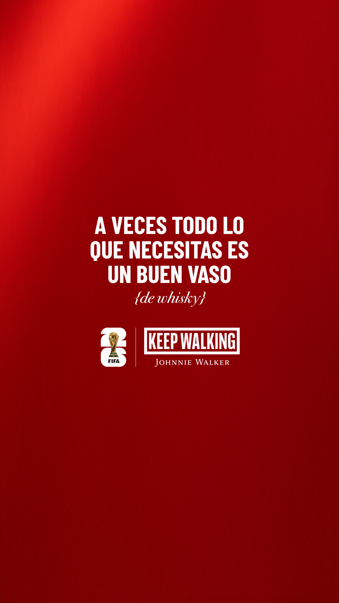 Historia de Instagram de Red Label con la copa